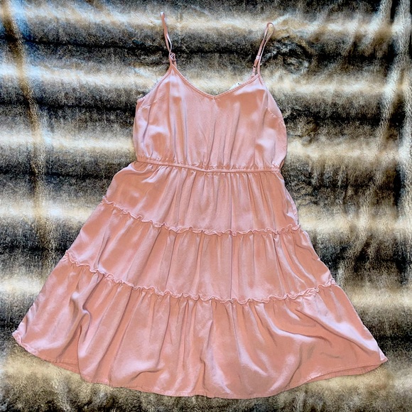 Pink Rose Summer Dress Sz M - Picture 1 of 7